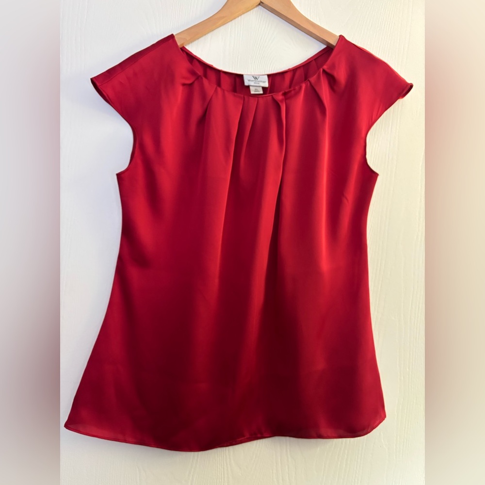 Worthington Vibrant Red Blouse